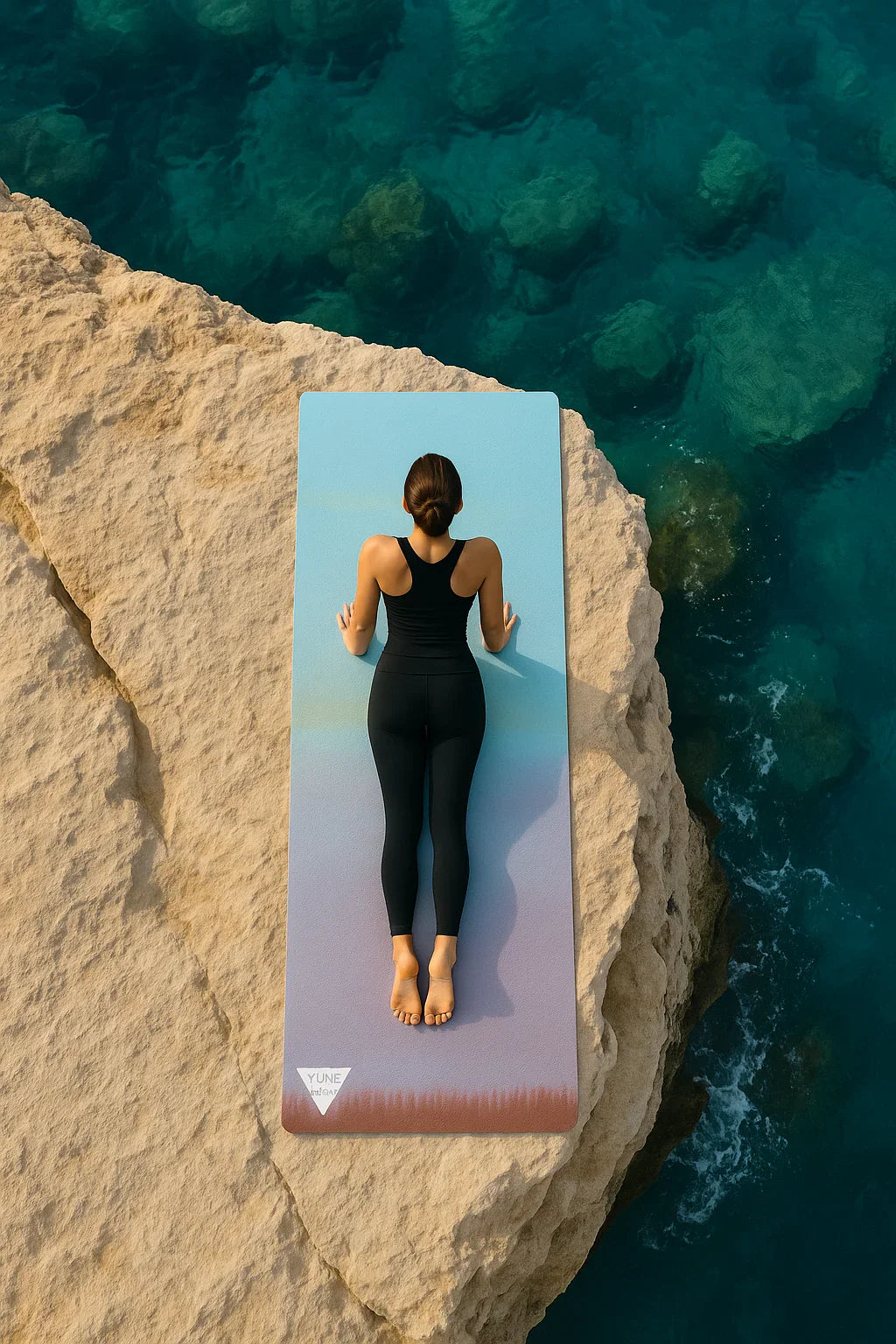 Yoga Mat Non-Slip Cushioned Art-Inspired for Studio - GilloServ