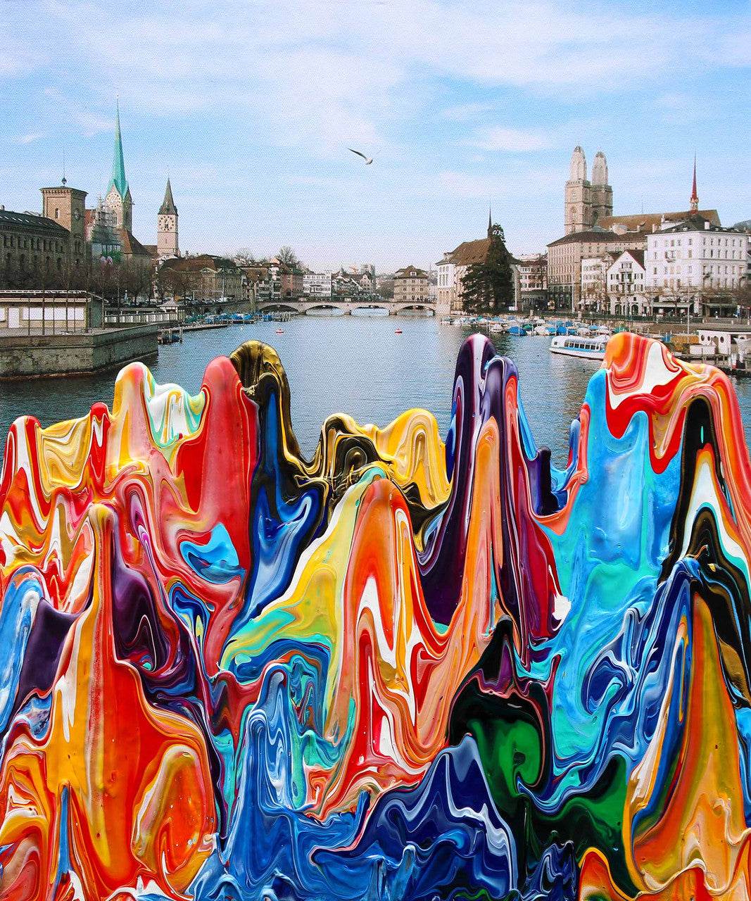 Antonio Wehrli Gravity Paint Drip Bracelet: Art into Jewelry-18K Gold-19