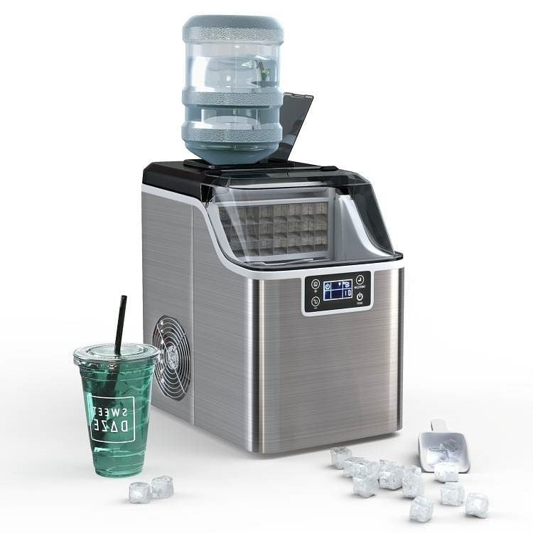 Countertop Home Electric Ice Machine with Scoop// Water Bottle Not Included - GilloServ