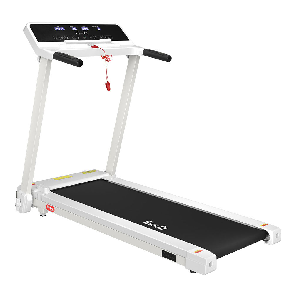 Treadmill Electric Home Gym// Fitness Exercise Knob Foldable 420mm White - GilloServ