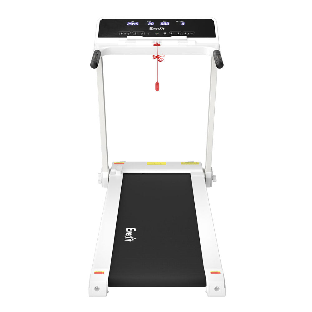Treadmill Electric Home Gym// Fitness Exercise Knob Foldable 420mm White - GilloServ