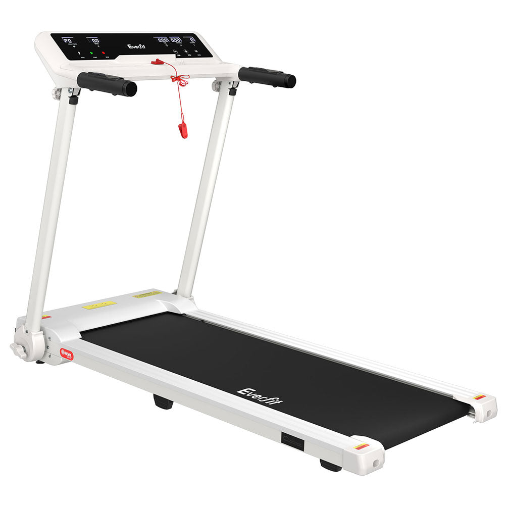 Treadmill Electric Home Gym Fitness Exercise Knob Foldable 450mm White - GilloServ