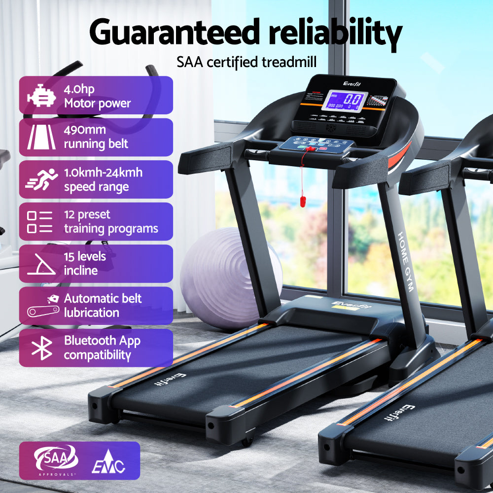Treadmill Electric Auto Incline Home Gym Fitness Exercise - GilloServ