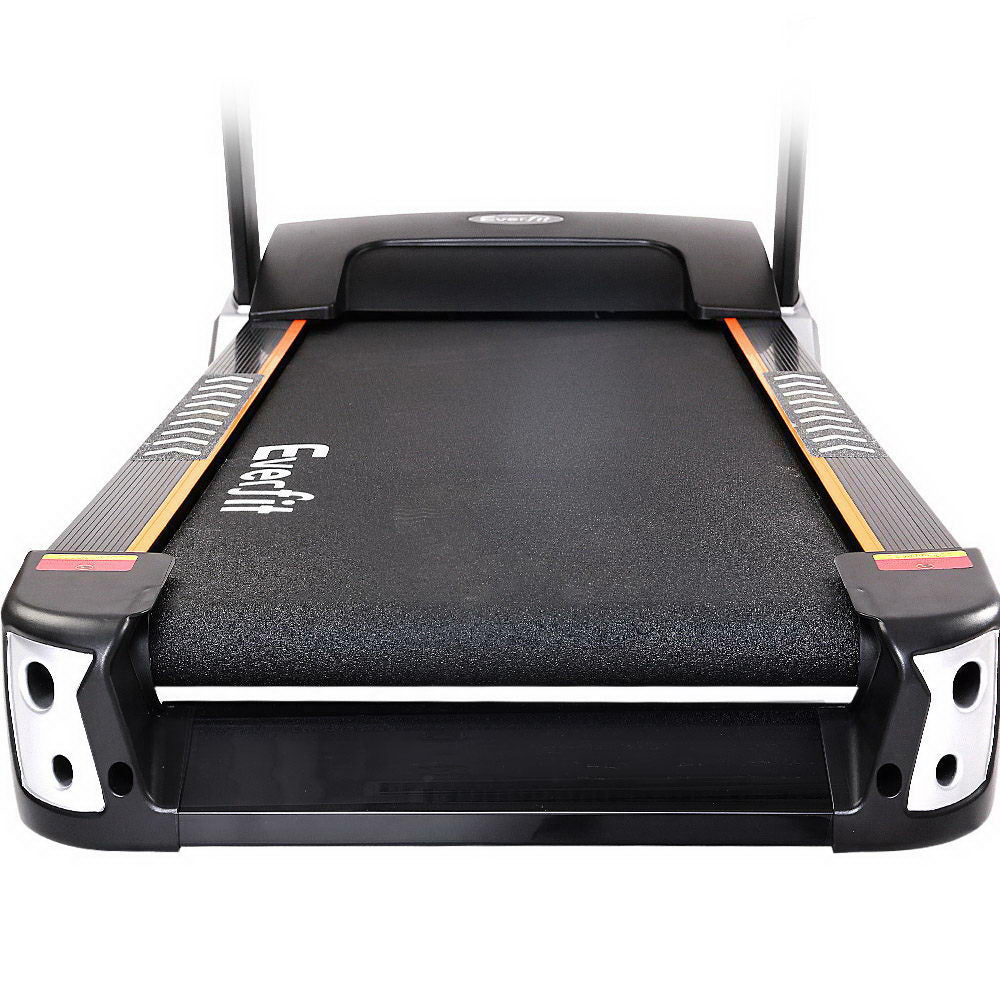 Electric Treadmill 48cm Incline Running Home Gym Fitness Machine Black - GilloServ
