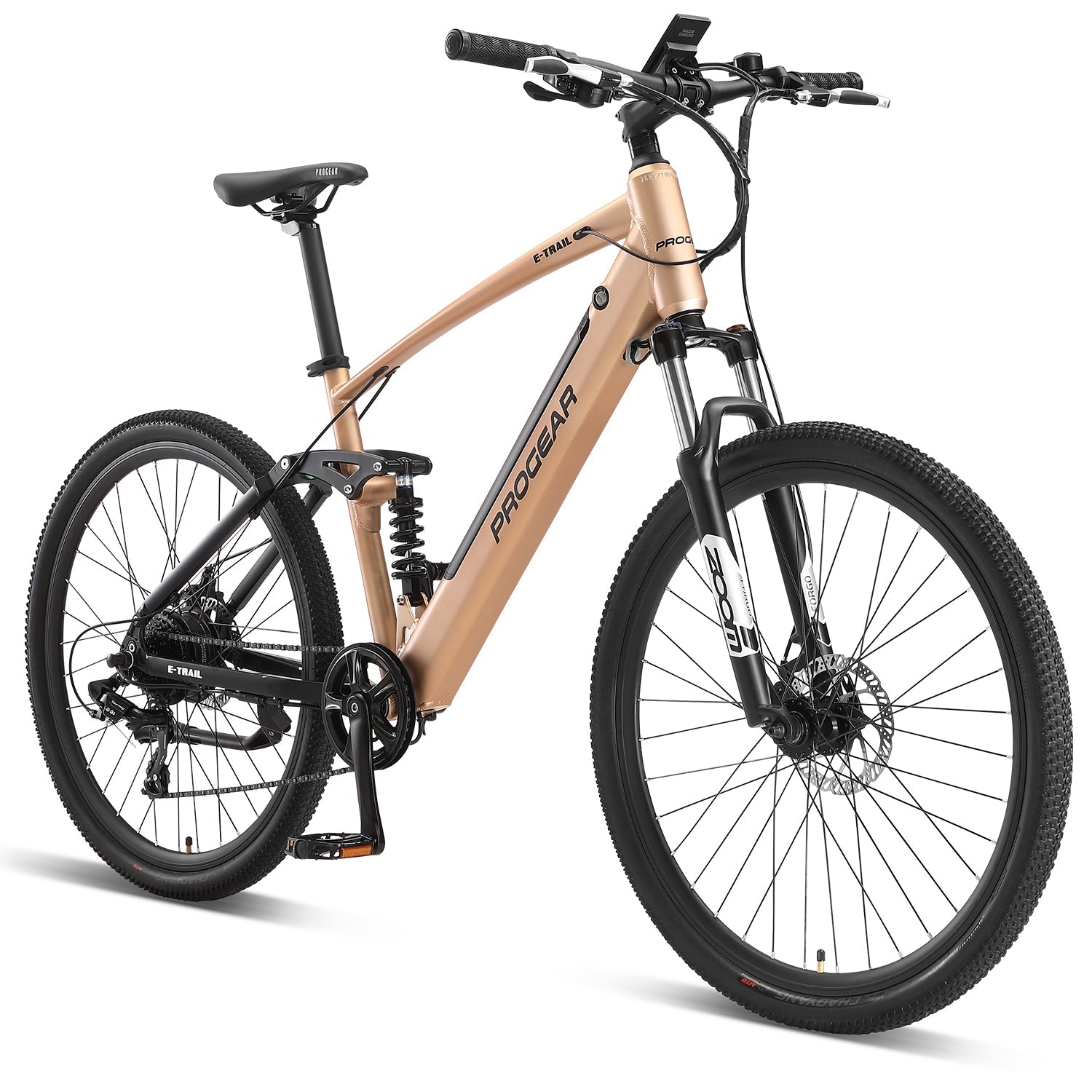 NNEDSZ Progear Bikes E-Trail Dual Suspension E-Bike 27.5*18" in Sandstorm-0