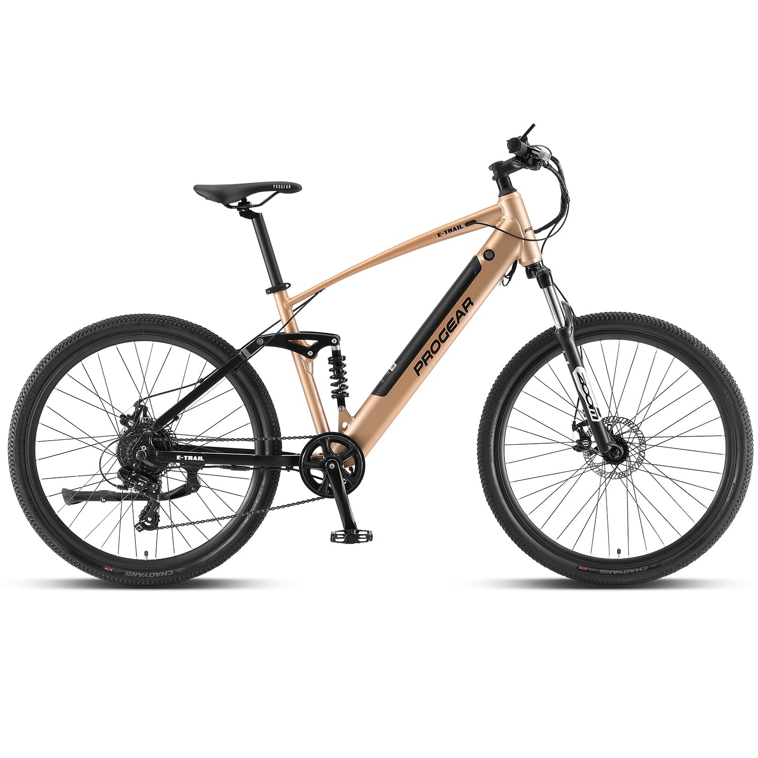 NNEDSZ Progear Bikes E-Trail Dual Suspension E-Bike 27.5*18" in Sandstorm-1