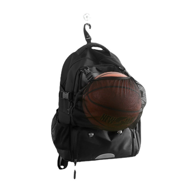 Pink And Black Large Capacity Sports Backpack, Waterproof - GilloServ