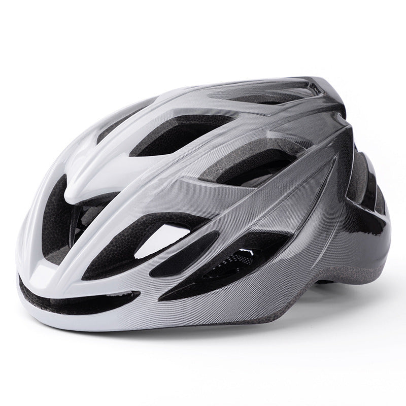 White/Black Gradient Lightweight Adult Bicycle Helmet - GilloServ
