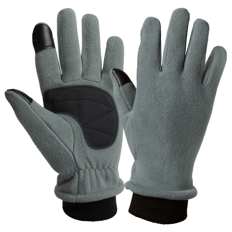XS Grey Warm Windproof Touchscreen Gloves//Anti-Slip Grip for Winter Cycling & Outdoor Sports - GilloServ
