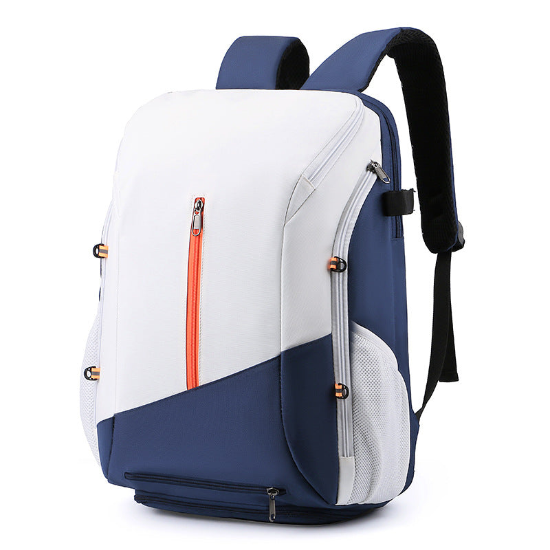 White and blue Multi-functional Sports Backpack for Men & Women - GilloServ