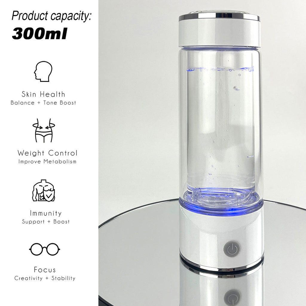300ml H2 Hydrogen Water Bottle Alkaline Ionizer High compatibility AU - GilloServ