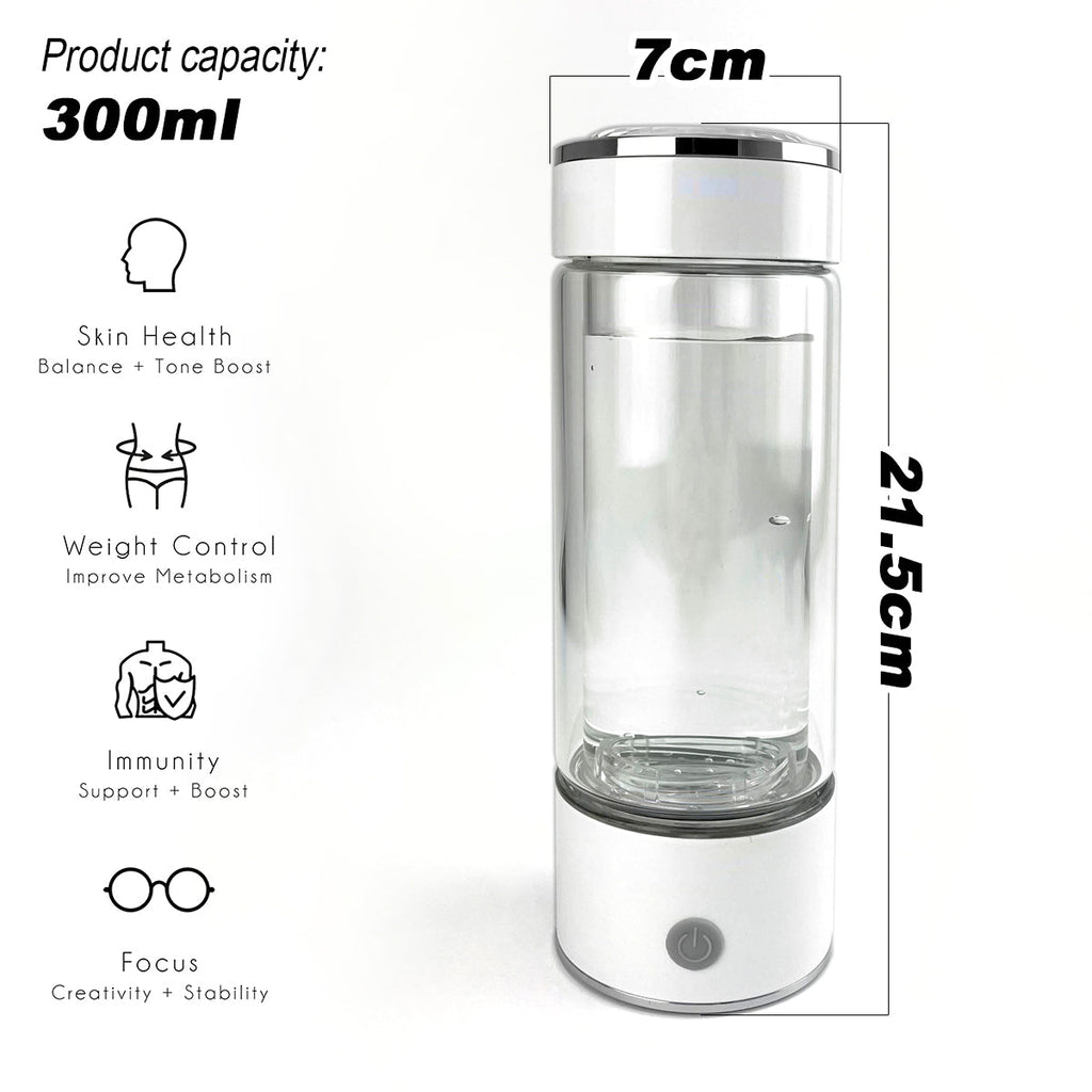 300ml H2 Hydrogen Water Bottle Alkaline Ionizer High compatibility AU - GilloServ