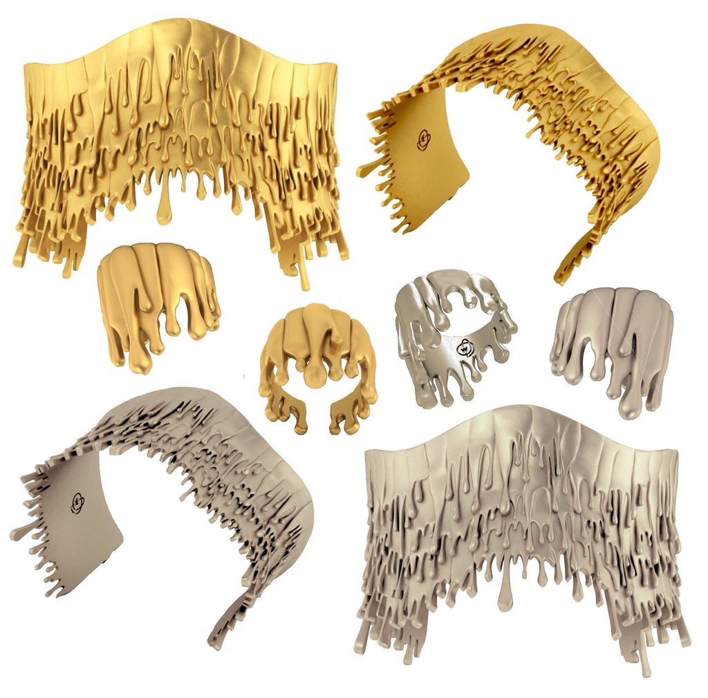 Antonio Wehrli Gravity Paint Drip Ring: Art into Jewelry-18K Gold-7