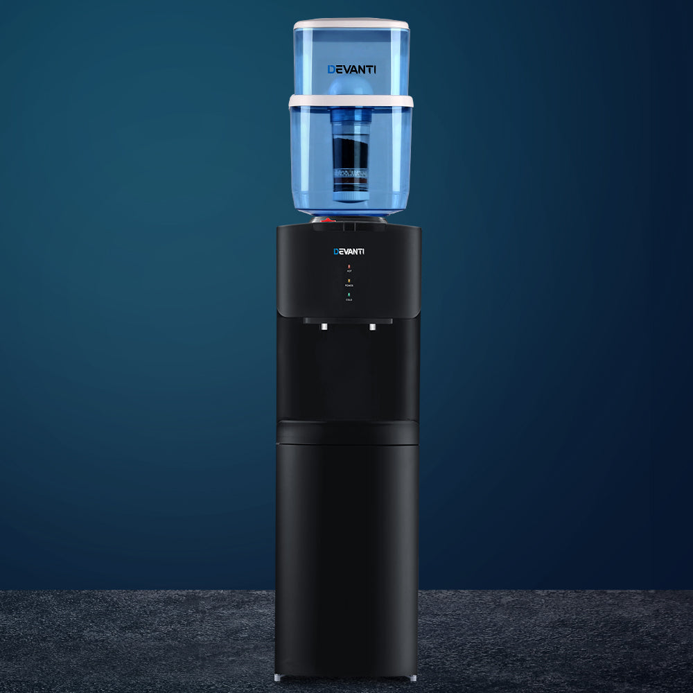 Water Cooler Chiller Dispenser Bottle Stand Filter Purifier Office Black - GilloServ
