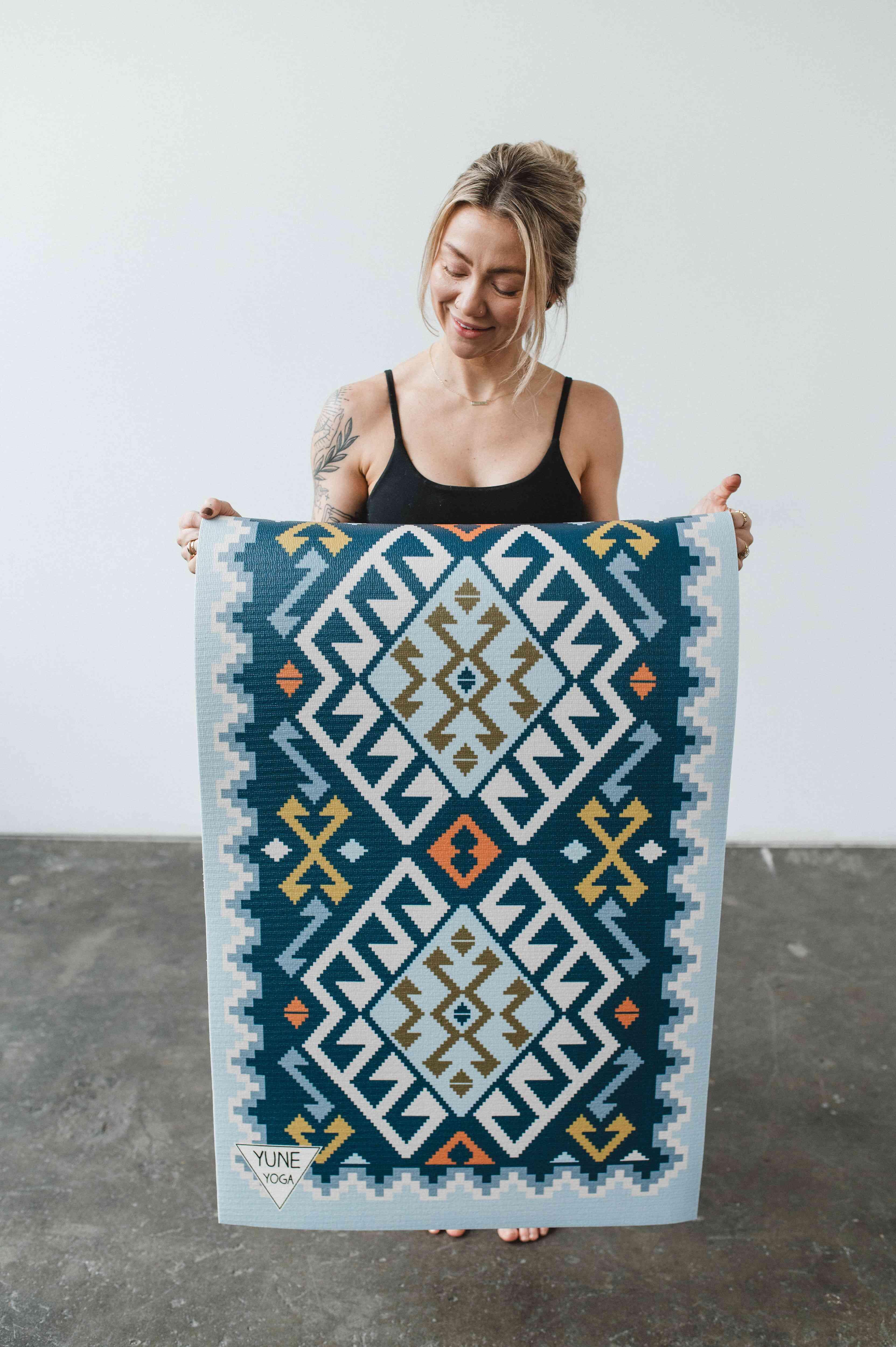 Yoga Mat | 6mm Thick | Blue | Non-Slip | Eco Friendly | Yune Yoga | Moab River - GilloServ