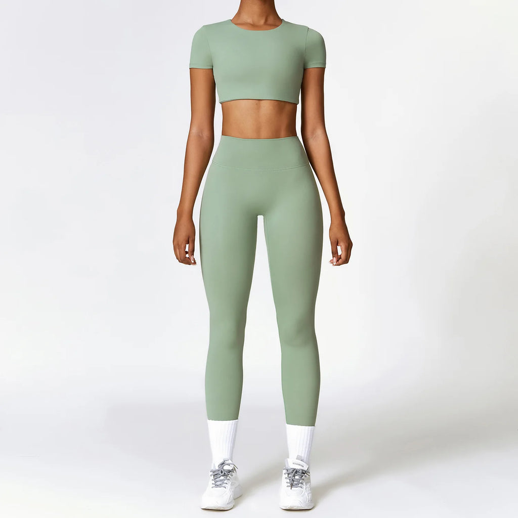 Best 2/3PCS Yoga Set Women Workout Set Seamless Sportswear Gym Clothing - GilloServ
