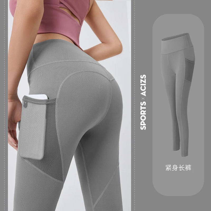 Yoga Pants with Pocket Plus Size Leggings Sport Girl Gym - GilloServ