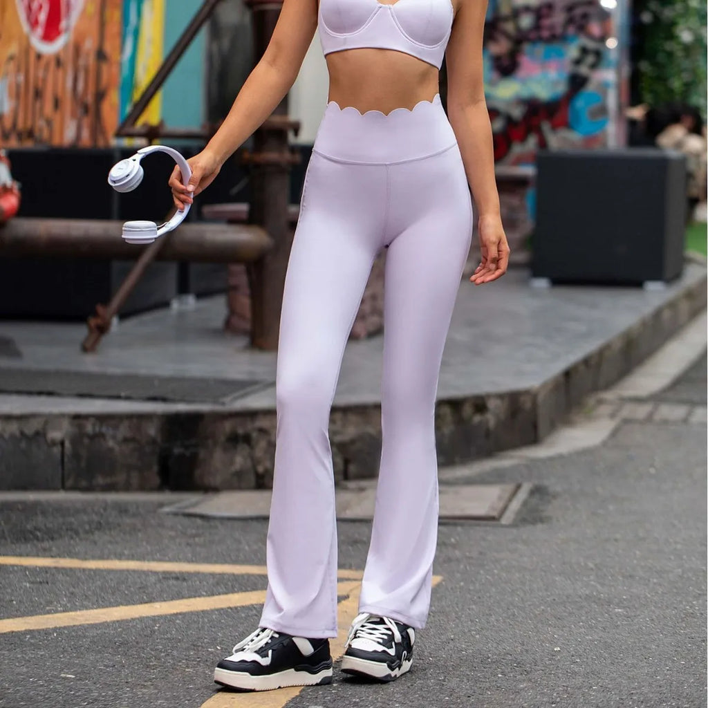 Sports Yoga Flared Pants Women New Gym Leggings High Waist - GilloServ
