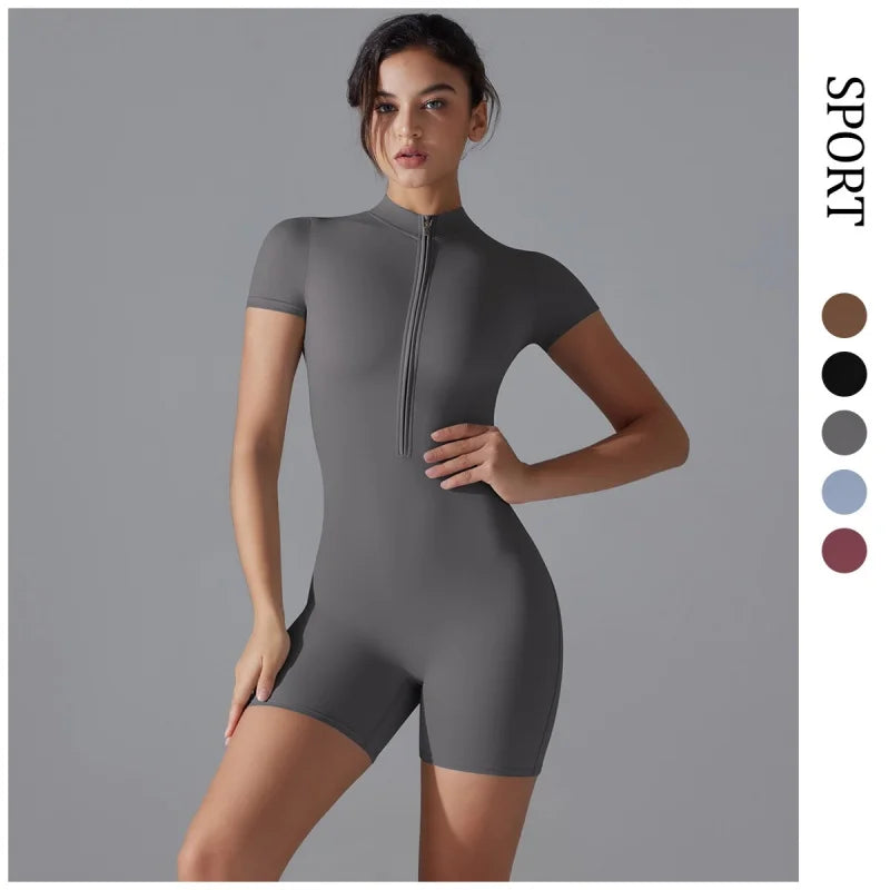 Breathable Quick Drying Exercise Set, One-piece Stand Up Yoga Sui - GilloServ