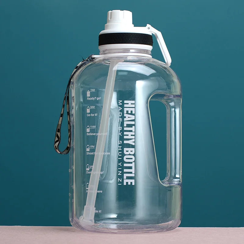 2.2Liters Large Capacity Cup//Fitness Gallon Straw Big Water Bottle - GilloServ