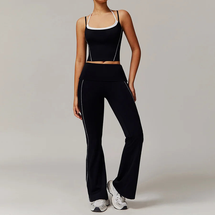 New Yoga Set 2 Pieces Workout Outfits Fitness Sportswear - GilloServ