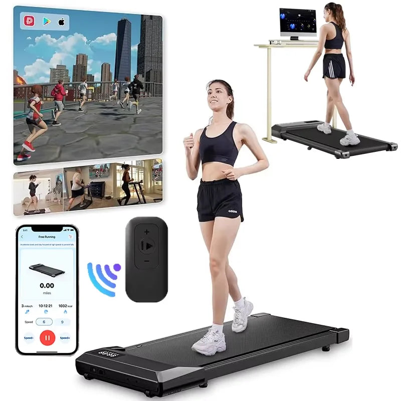 350lbs Treadmill for Home 2.5HP Walking Pad LCD Digital Data Display - GilloServ