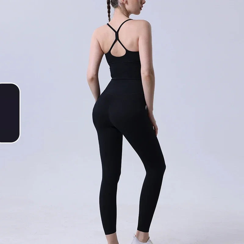 2 Piece Yoga Clothes Tracksuit Athletic Wear Pilates - GilloServ