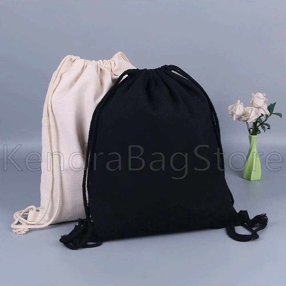 Colorful Cute Bracelet Print Canvas Drawstring Soccer Backpack Gym Yoga - GilloServ