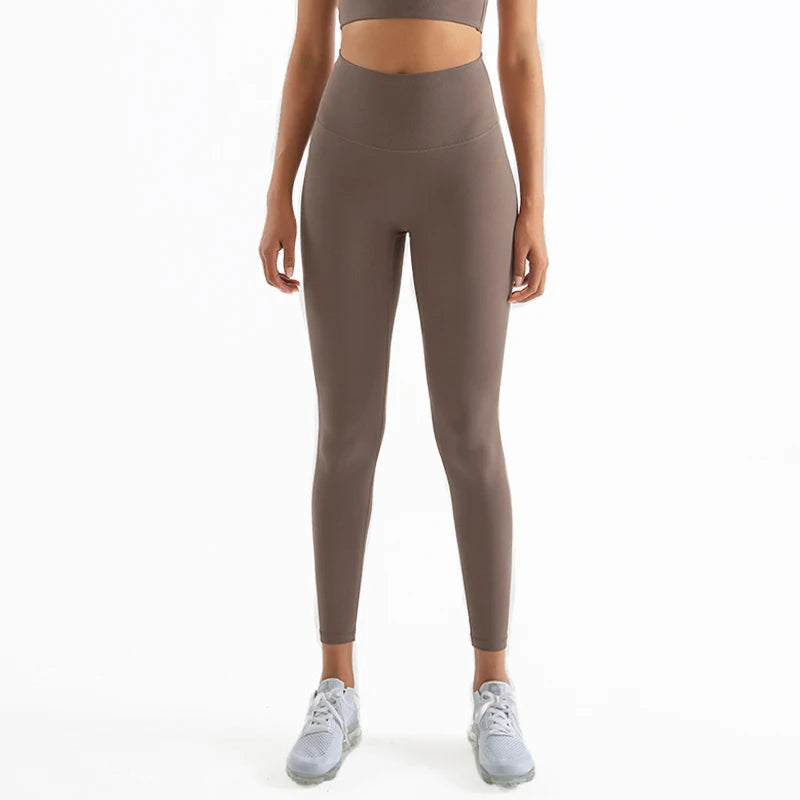 Nylon Leggings Women Yoga Pants Tight High Waist Hidden Pocket - GilloServ