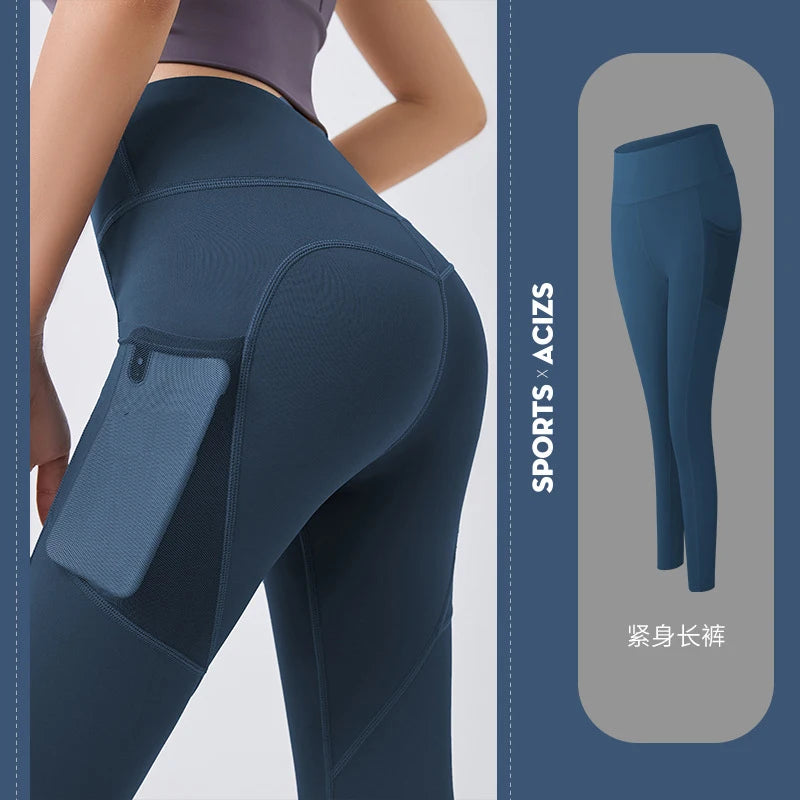 Yoga Pants with Pocket Plus Size Leggings Sport Girl Gym - GilloServ
