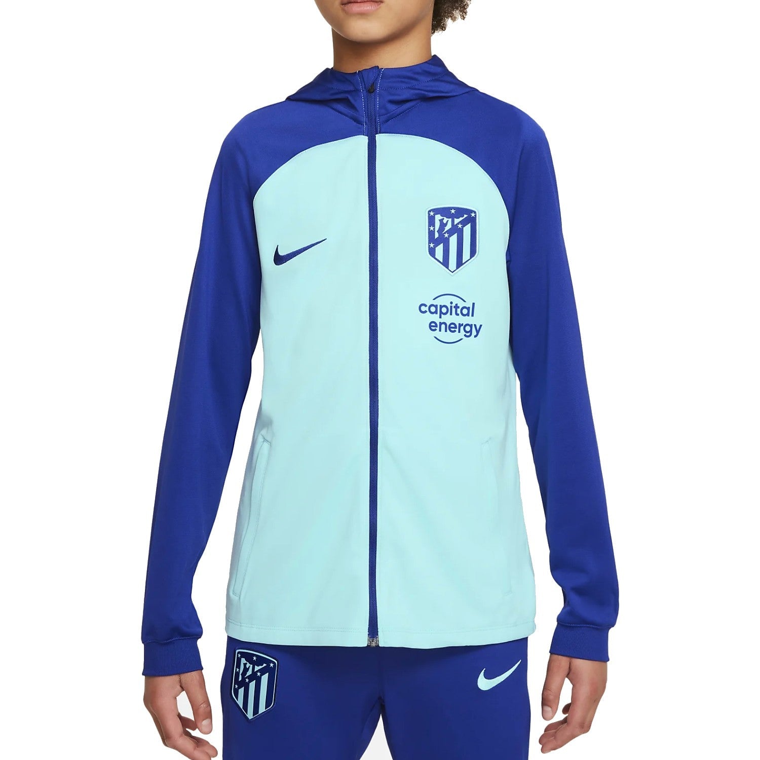 Kids - Atletico Madrid hooded presentation Soccer tracksuit - GilloServ