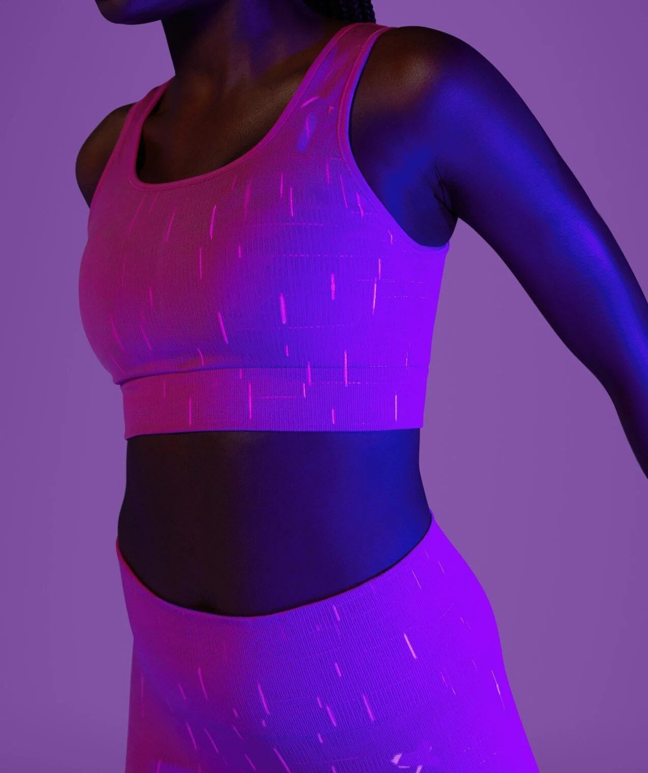 Autumn Fluorescence Seamless Yoga Suit Fashion Workout Push Up Gym Fitness Tracksuit Tank Crop Top Leggings Two Piece Set Outfit - GilloServ