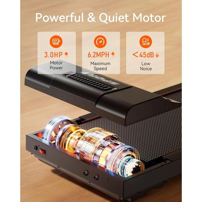 Treadmill with Incline, Treadmills for Home, 0-15% Auto Incline, 3.0HP Folding Treadmills for Running Walking - GilloServ