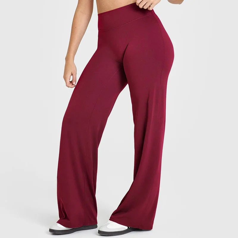 Sports Straight-Leg Pant for Women Mid-Waist Yoga GYM Wear - GilloServ