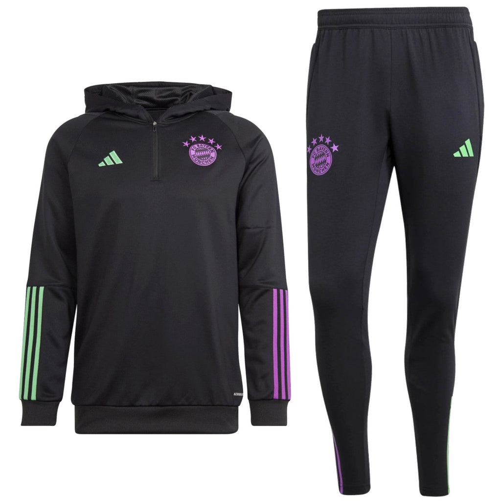 Bayern Munich black hooded training technical tracksuit - GilloServ