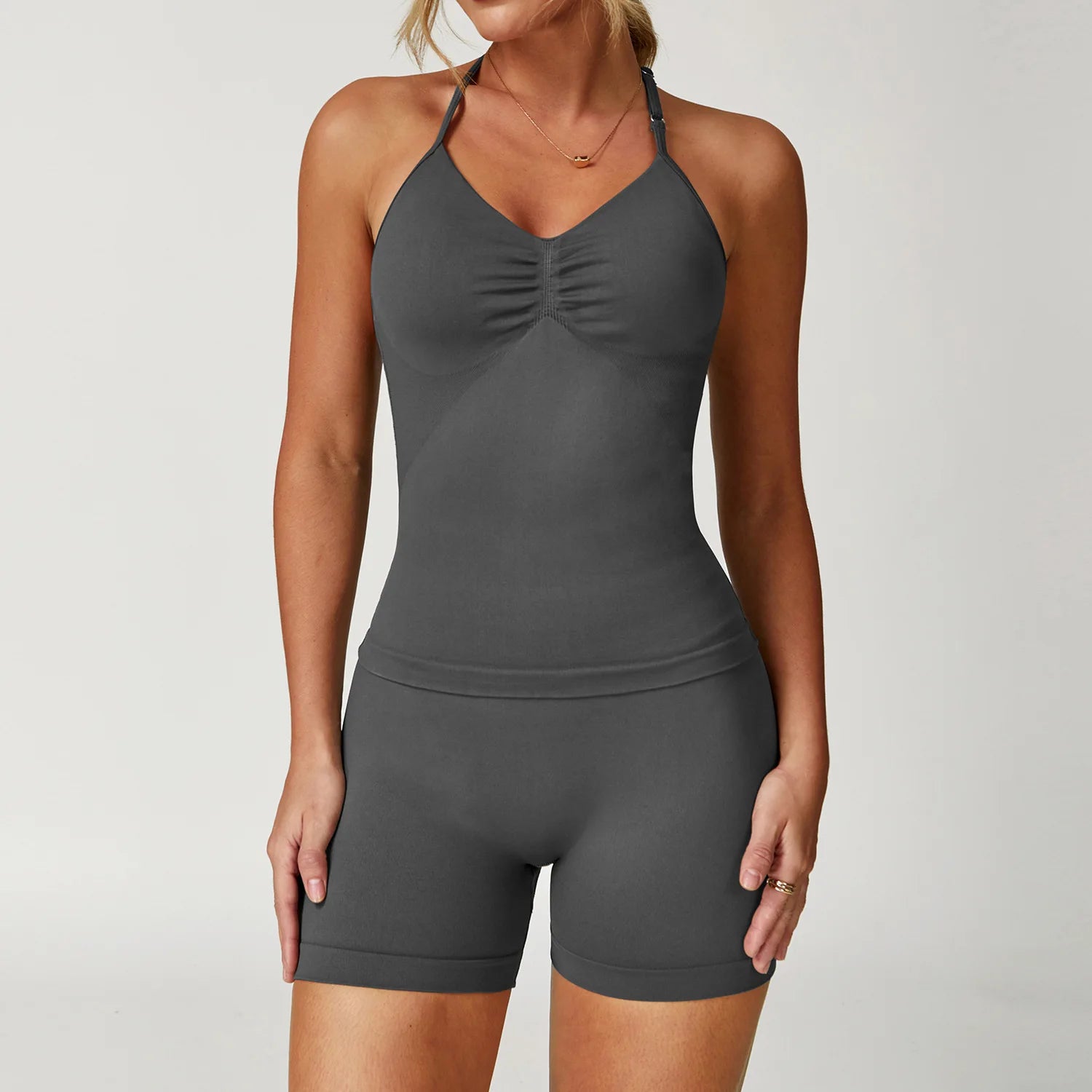 Yoga Set Women's Tracksuit 2 Pieces Workout Sportswear Gym Clothing - GilloServ