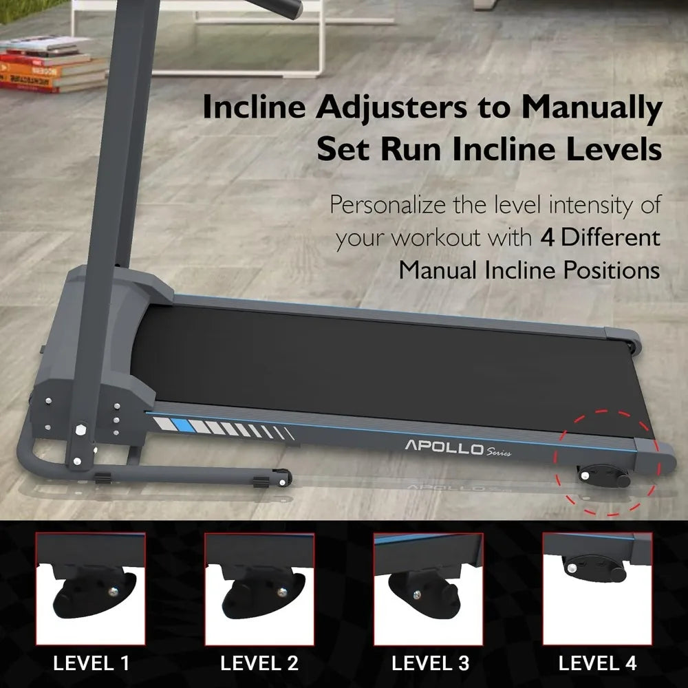 Electric Folding Treadmill Exercise Machine Smart Compact Digital Fitness Treadmill - GilloServ