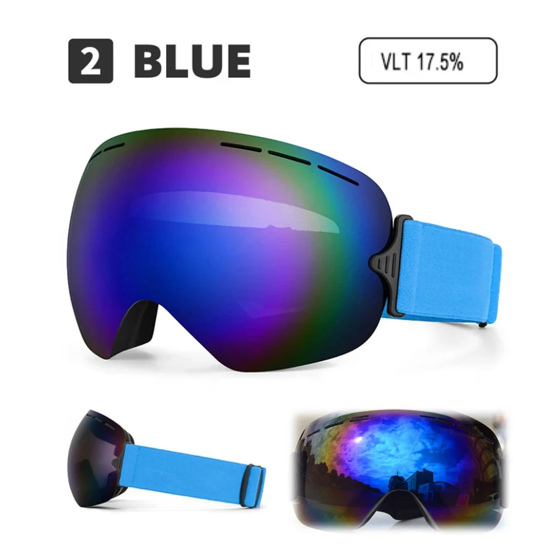 Unisex Snowboard Goggles–Glasses  Ski Equipment Eye Protection - GilloServ