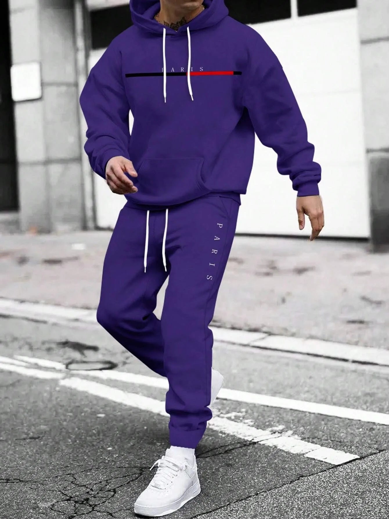 Tracksuit Sets Men's Casual Fleece Warm Hoodies Pants 2PCS Mens Long Sleeve Sport Suit Male Pullover Hoodies Sports Clothing - GilloServ