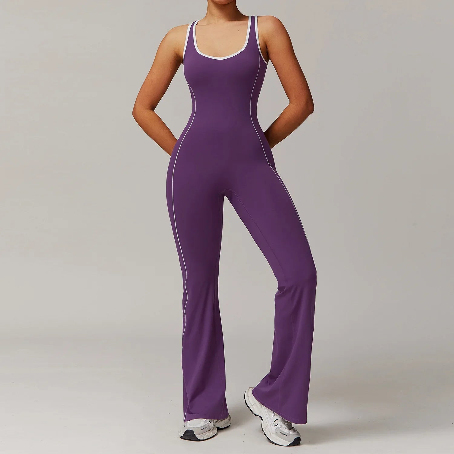 Women Backless Yoga Jumpsuit Sleeveless - GilloServ