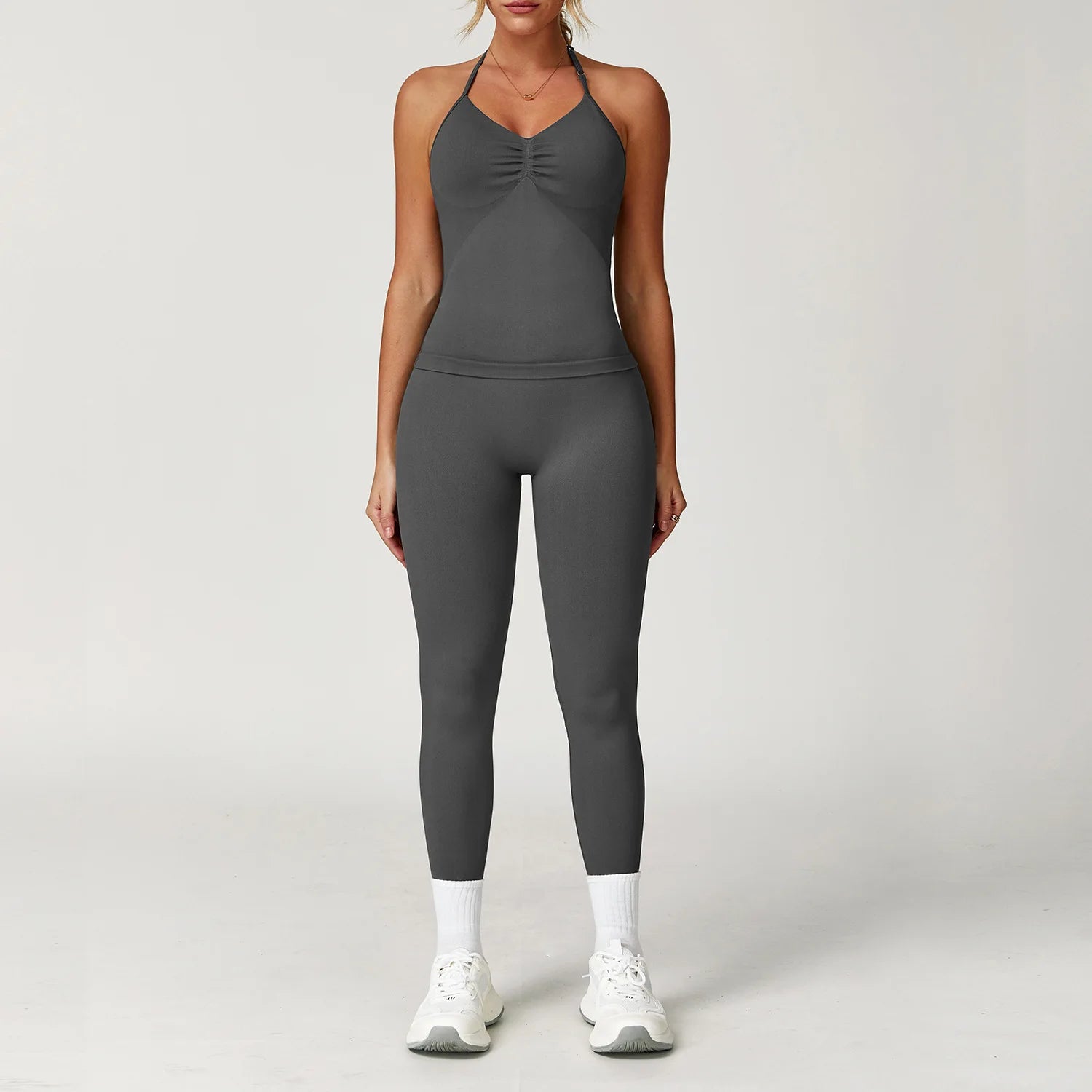 Yoga Set Women's Tracksuit 2 Pieces Workout Sportswear Gym Clothing - GilloServ