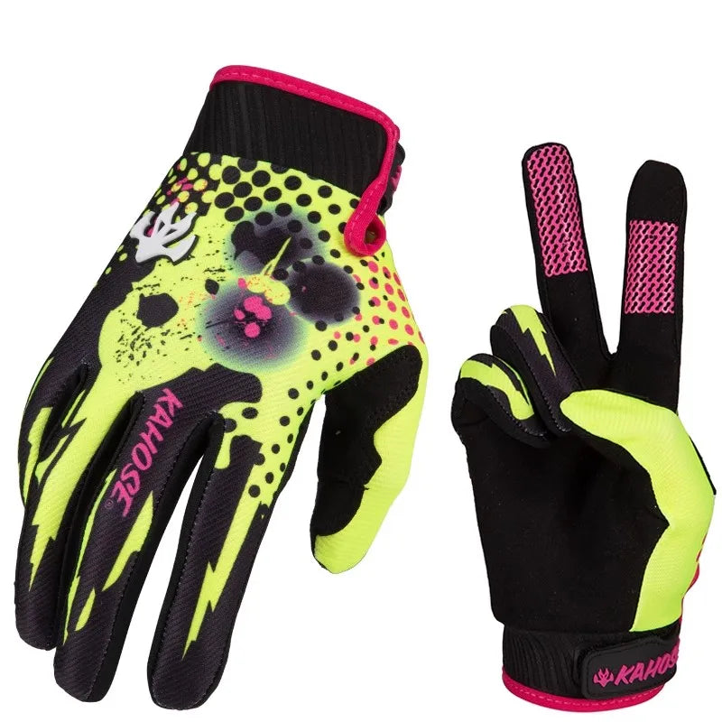 New Mtb Mountain Bicycle Motorcycle Racing Gloves MX Motocross Gloves Full Finger Cycling Gloves Bike Accessories A - GilloServ