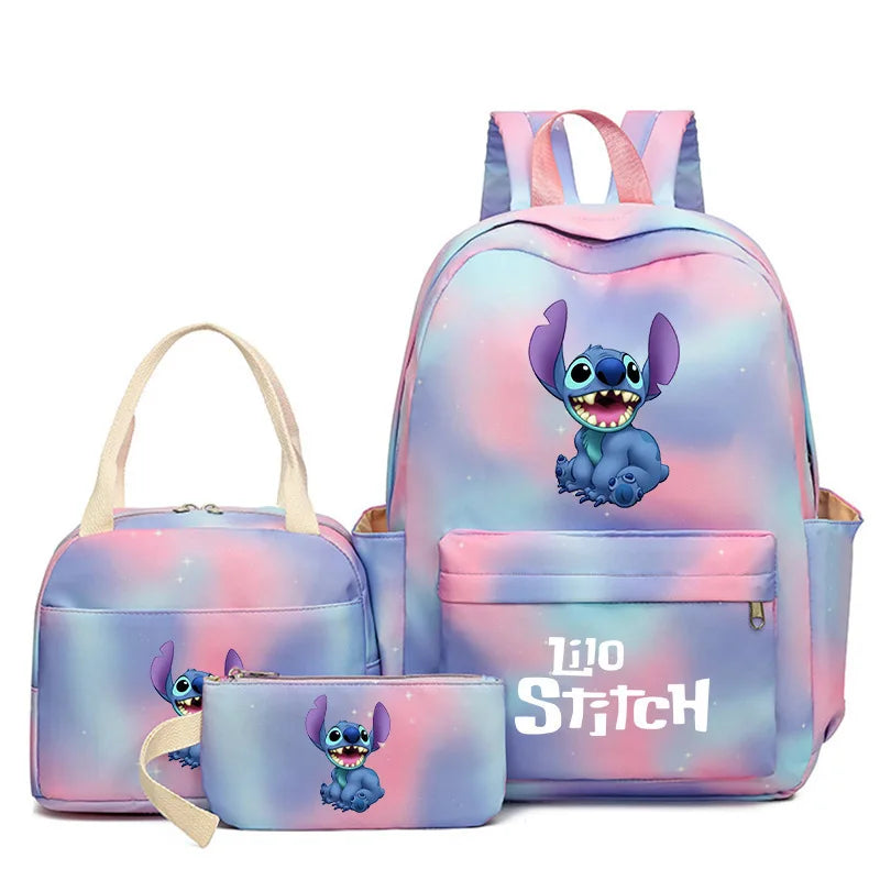 Large Capacity Backpack Colorful Zipper Double Shoulder Bag - GilloServ