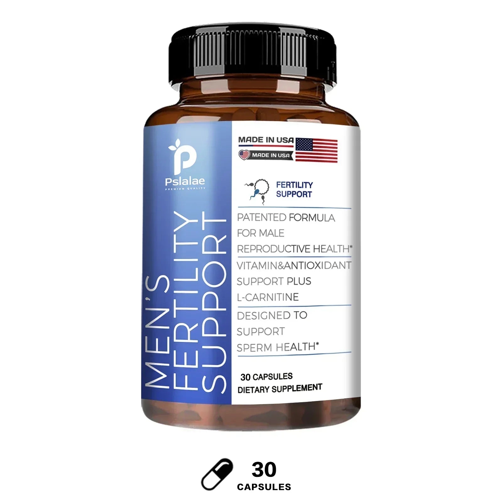 Male Fertility - Boosts Sperm Motility, Support Integrity, Support Male Reproductive Health - GilloServ
