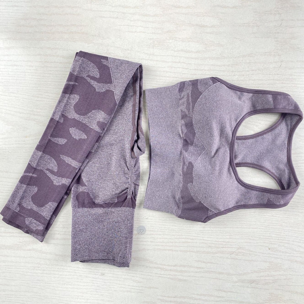 Seamless Yoga Fitness Set Women Sportswear - GilloServ