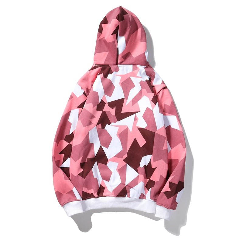 Camouflage Hooded Sweatshirts Fashion Mens Streetwear - GilloServ
