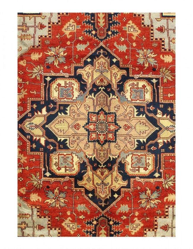 Canvello fine Hand Knotted Silkroad serapi design 9'1'' X 11'11''-2