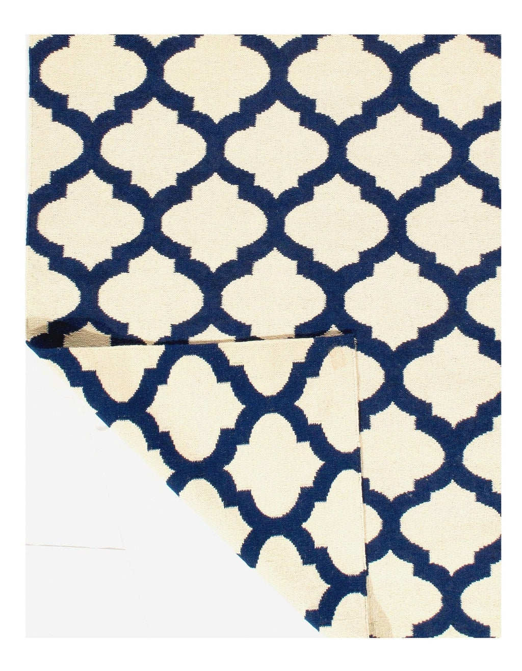 Canvello Handmade Blue Modern Hand Knotted Rug - 5' X 8'-1