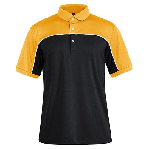 Color Block T-Shirts Mens Short Sleeve Polo Shirts - GilloServ