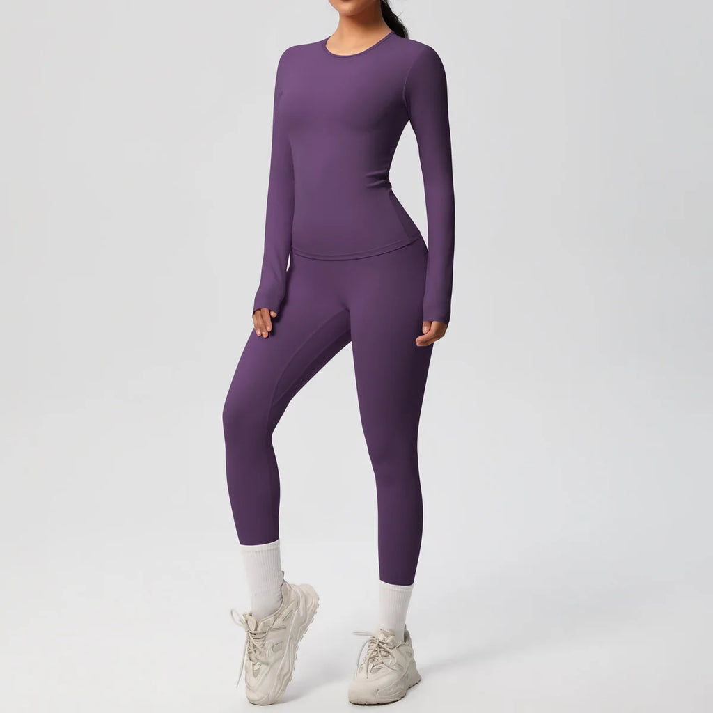 New Tracksuit 2 Pieces Yoga Suit Sports Set Sportswear Gym Set - GilloServ